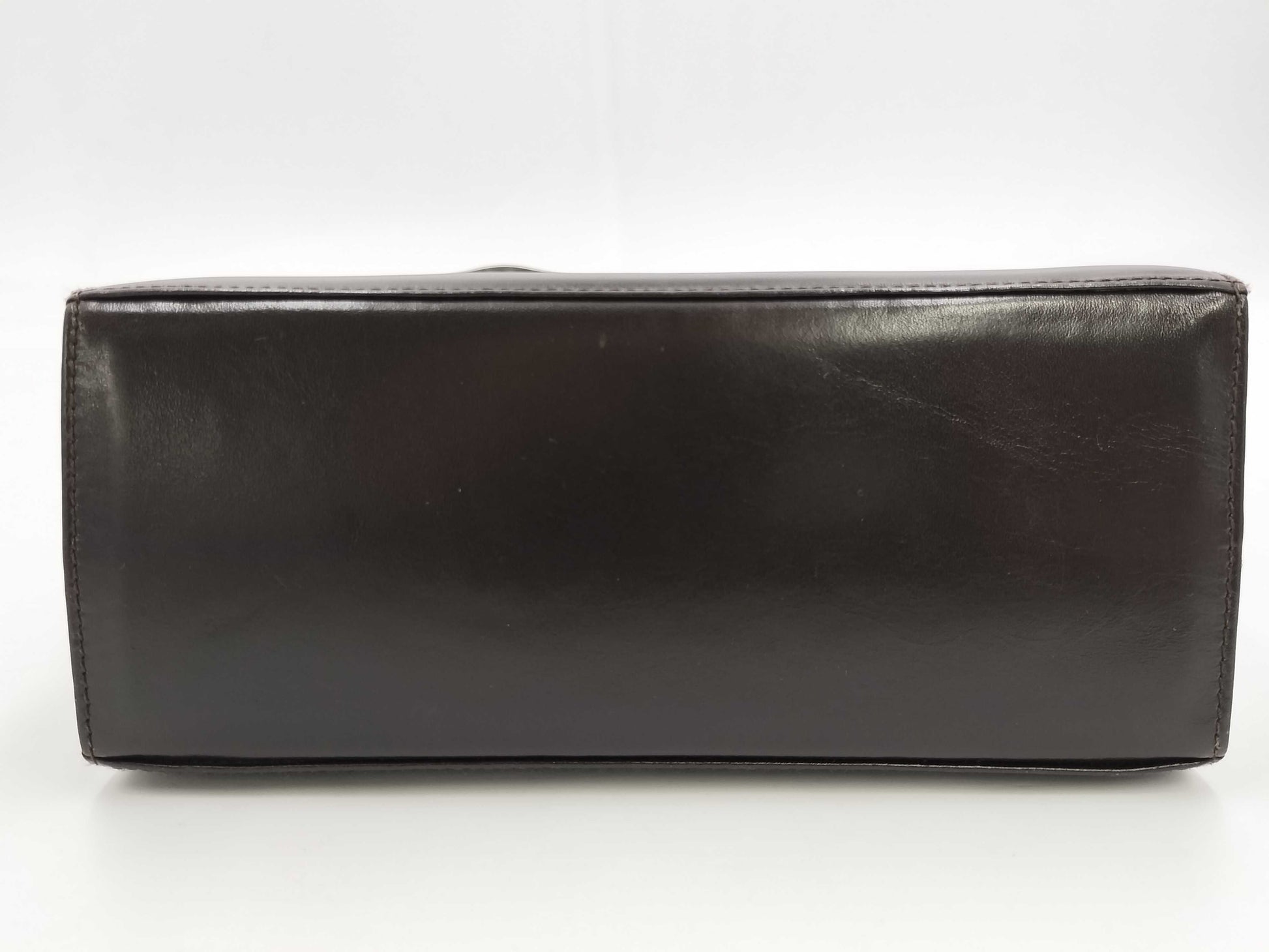Salvatore Ferragamo Gancini Leather 2-Way Handbag/Shoulder Bag in Black
