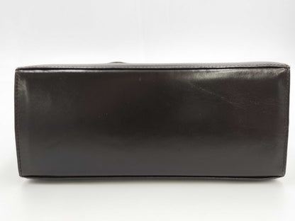Salvatore Ferragamo Gancini Leather 2-Way Handbag/Shoulder Bag in Black