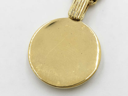 Dior Christian Dior CD logo necklace GP gold thread necklace