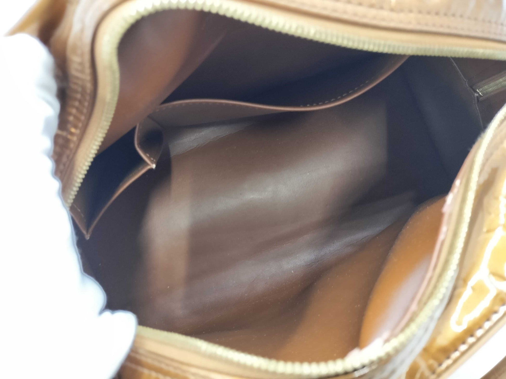 LOUIS VUITTON Vernis Tompkin Square M91103 BA1021 Handbag