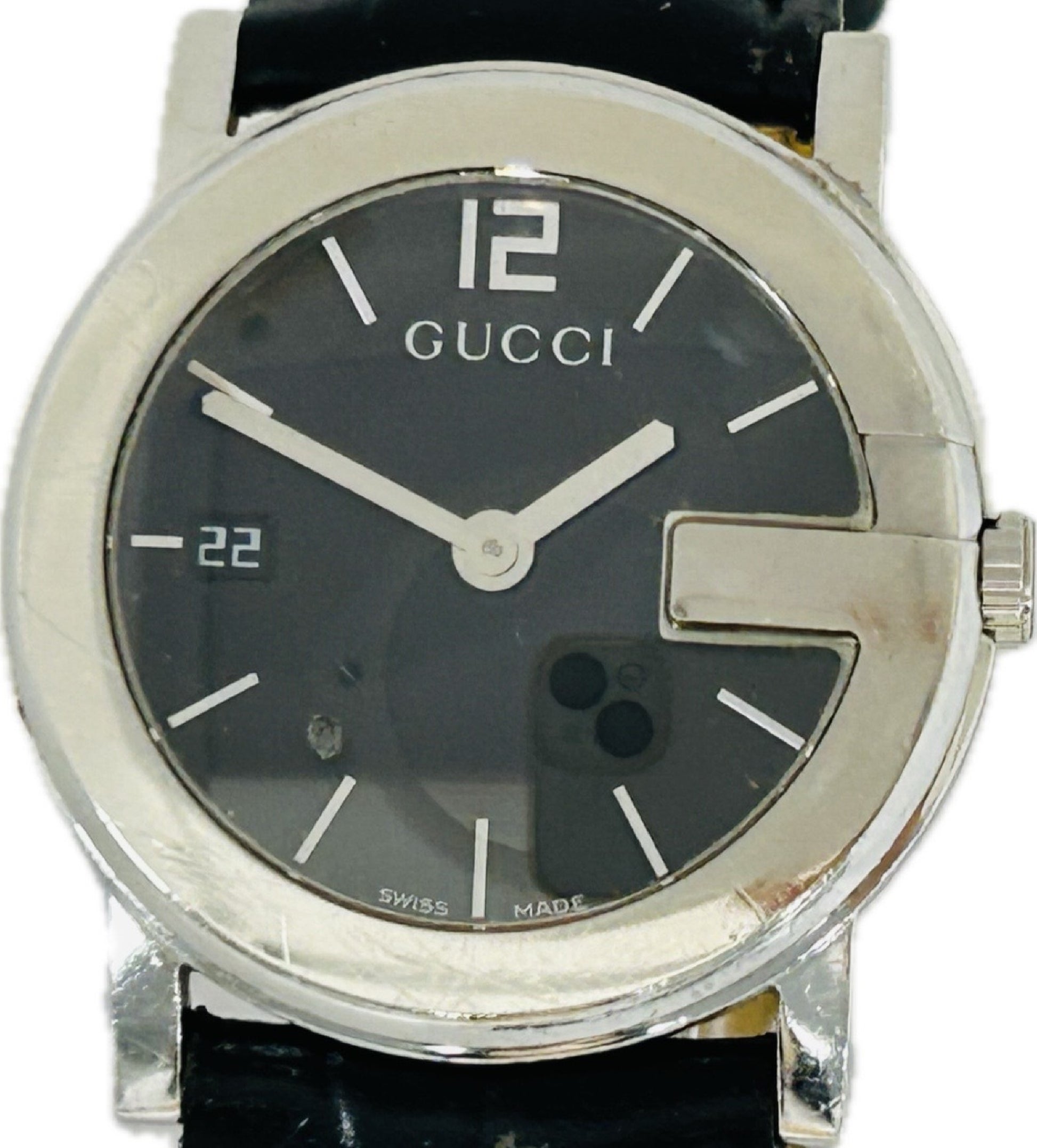 GUCCI 101J Quartz Black Dial Men's Watch