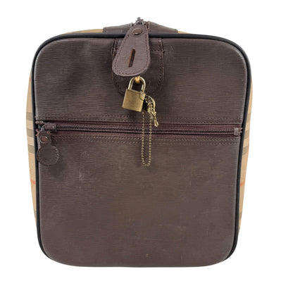 BURBERRY Check Boston Bag