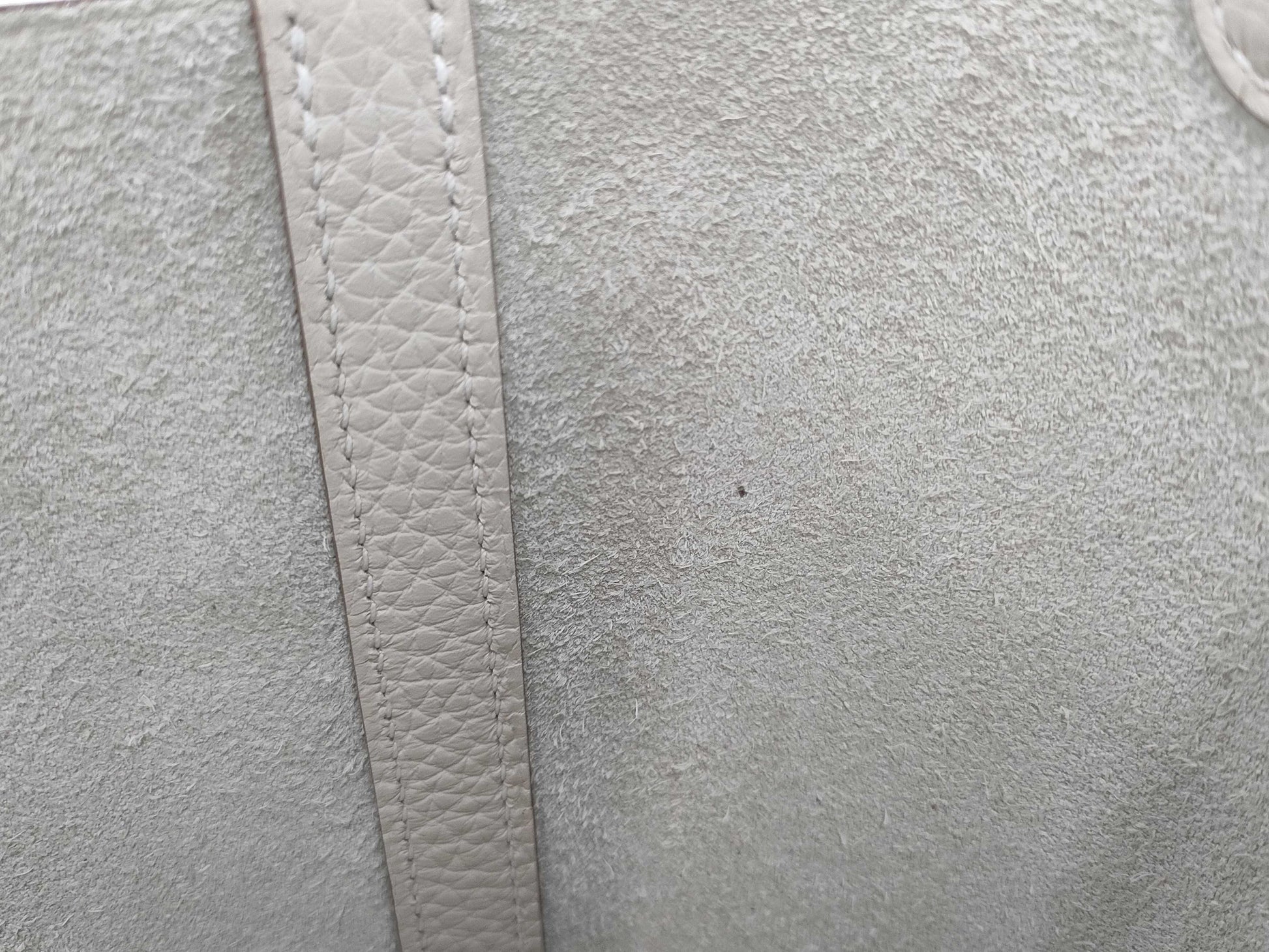HERMES Picotin Lock PM Handbag, Crepe Ivory, White Silver Hardware, K Stamp, H056289CK10
