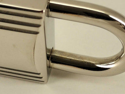 HERMES HERMES Cadena and Key Set, Key Padlock, Silver, with Leather Cord, Other Accessories