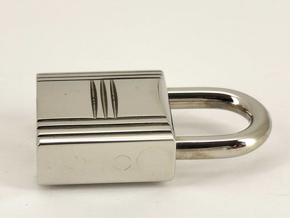 HERMES HERMES Cadena and Key Set, Key Padlock, Silver, with Leather Cord, Other Accessories