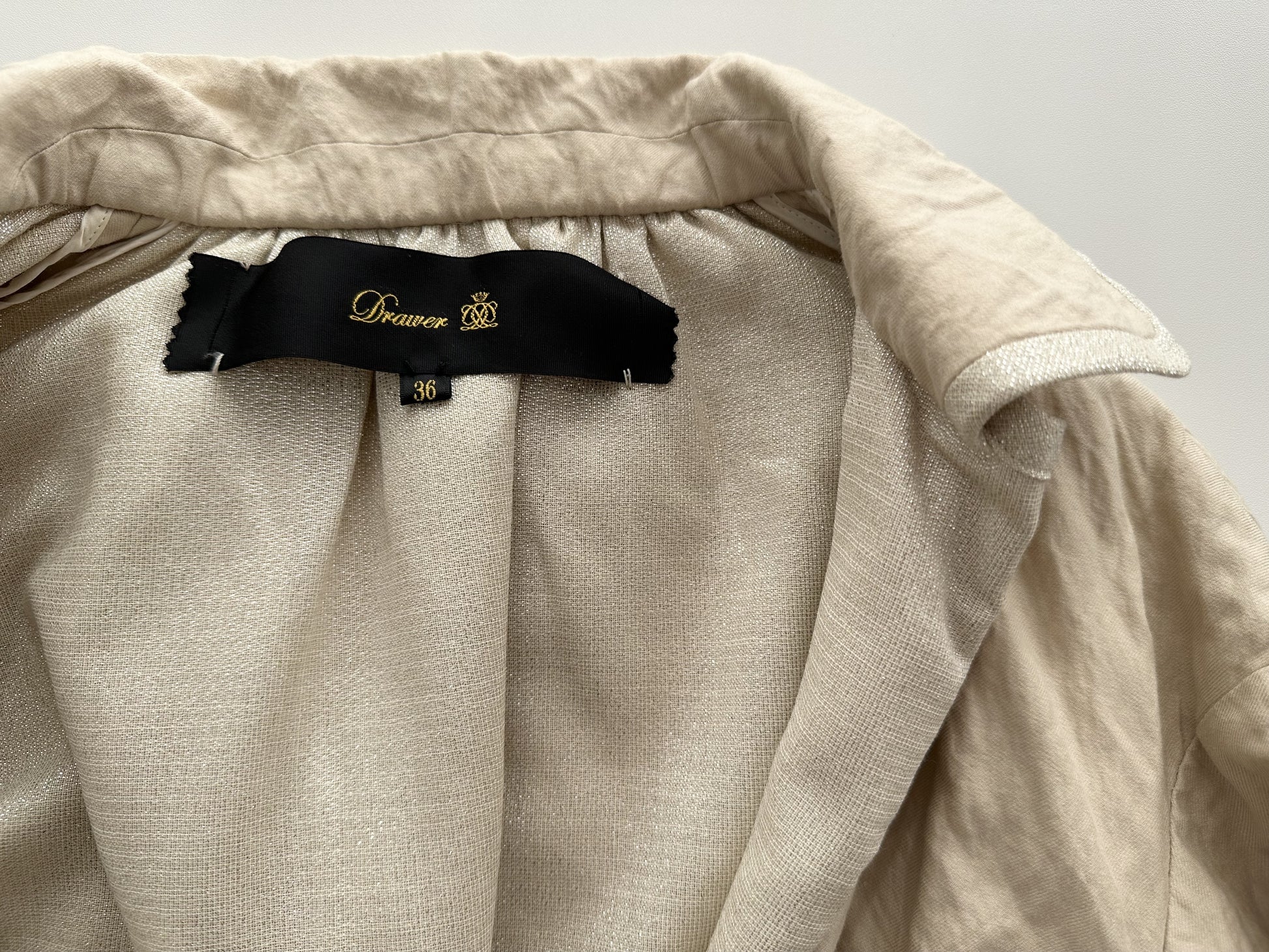 Drawer Gathered Jacket, Size 36