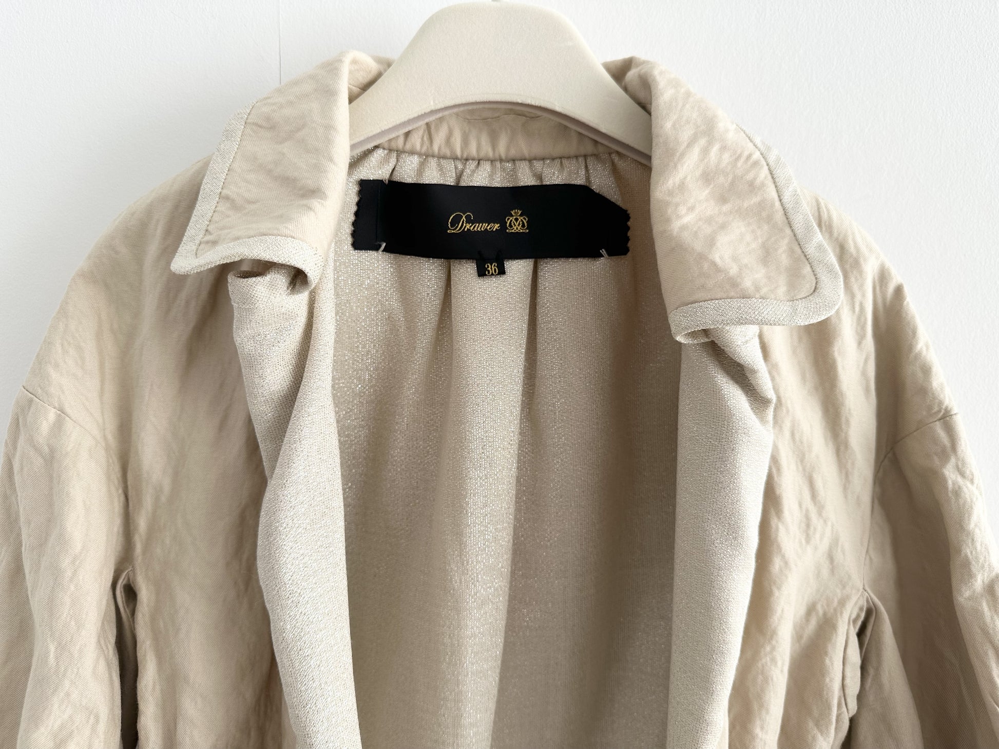 Drawer Gathered Jacket, Size 36