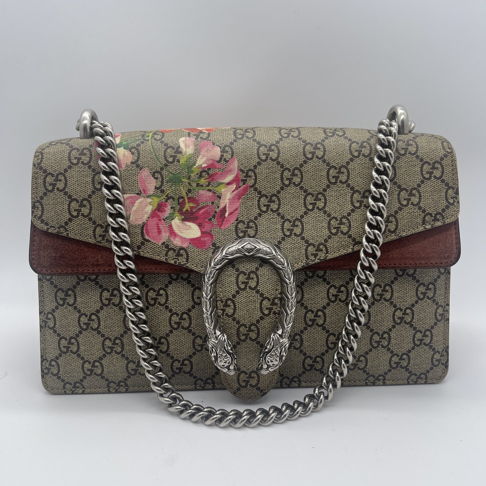 GUCCI GG Supreme Floral Dionysus Shoulder Bag