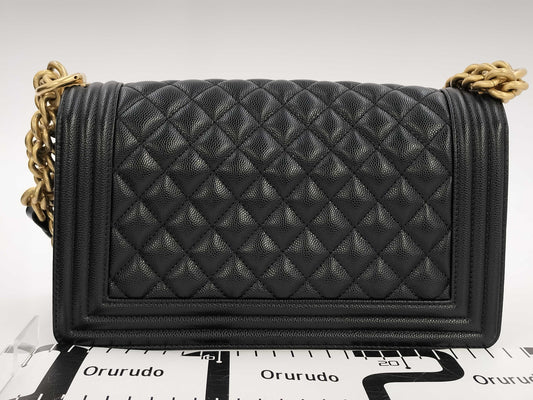 CHANEL Boy Caviar 26 series shoulder bag