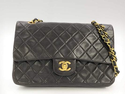 CHANEL Lambskin Matelasse Chain Shoulder Bag