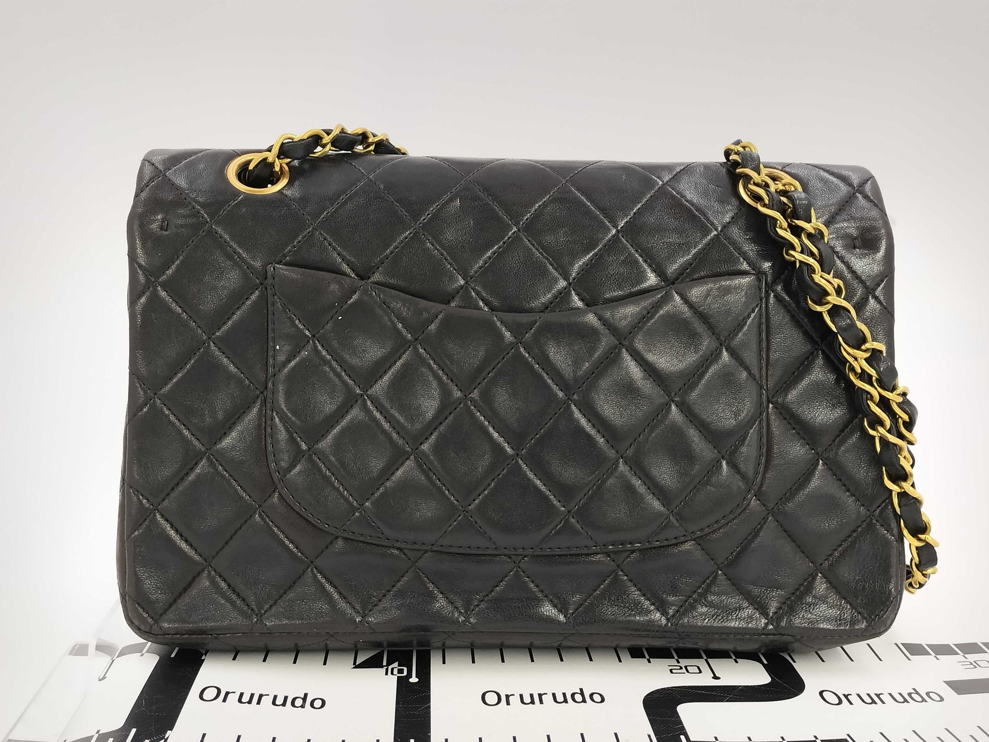 CHANEL Lambskin Matelasse Chain Shoulder Bag