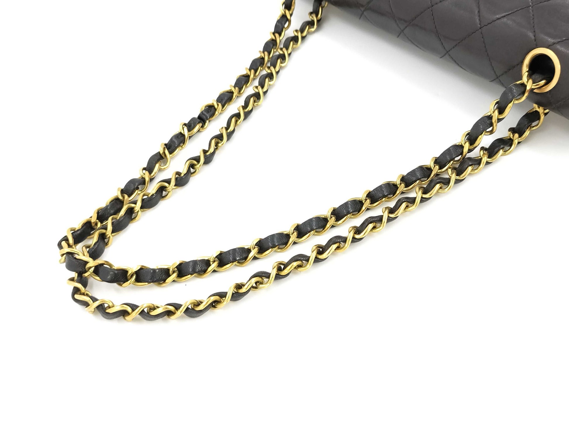 CHANEL Lambskin Matelasse Chain Shoulder Bag