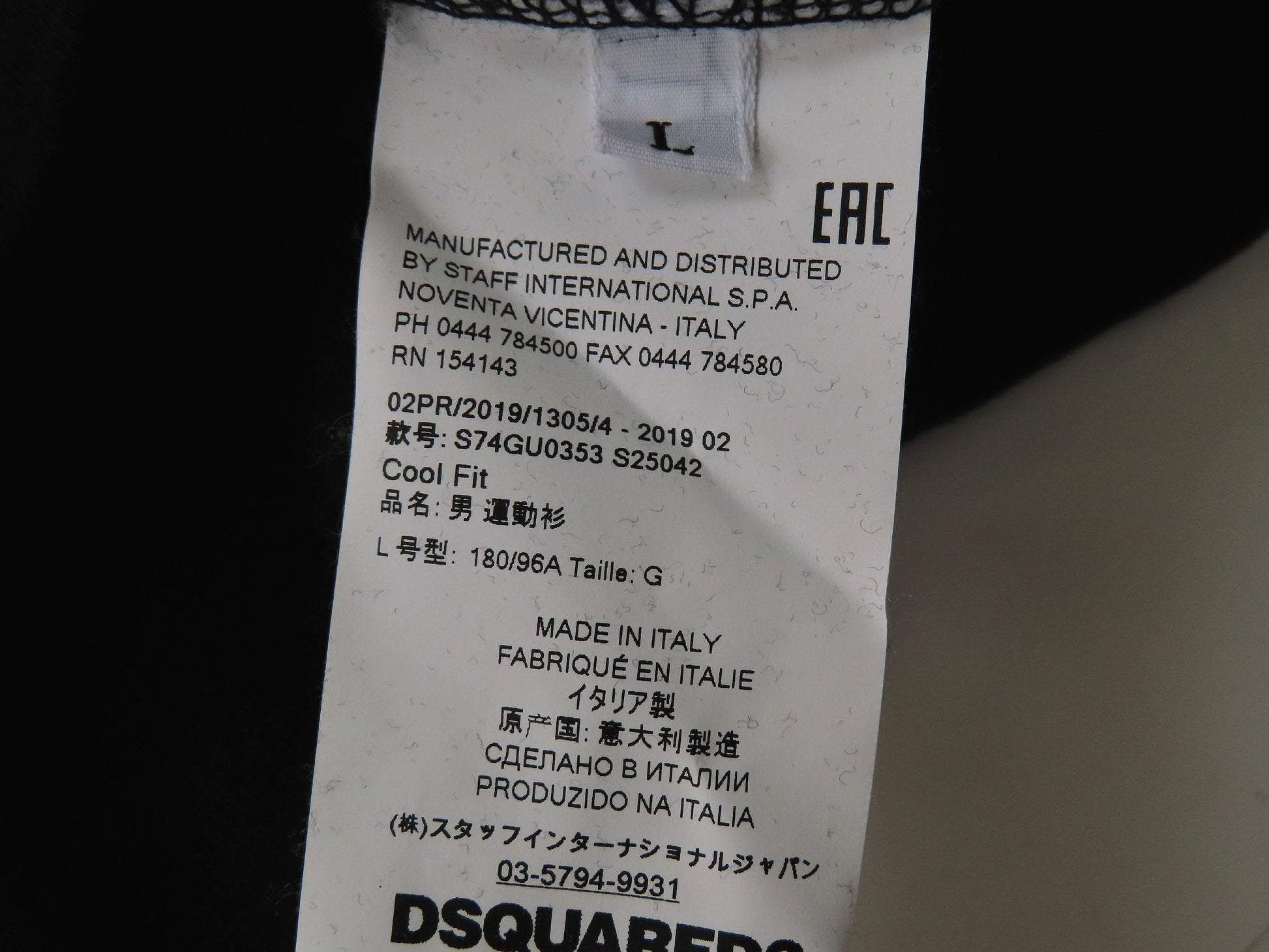 DSQUARED2 Dsquared Hoodie 100% Cotton Black #L Tops