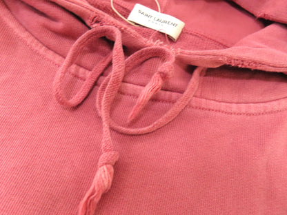 SAINT LAURENT Hoodie, 100% Cotton, Pink, Size M