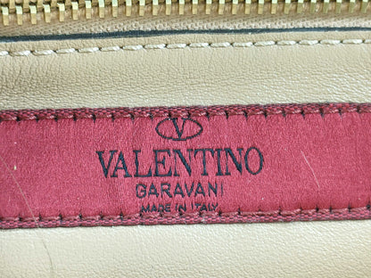 VALENTINO 2-Way Bag, Leather, Pink Beige, Rockstud, Handbag