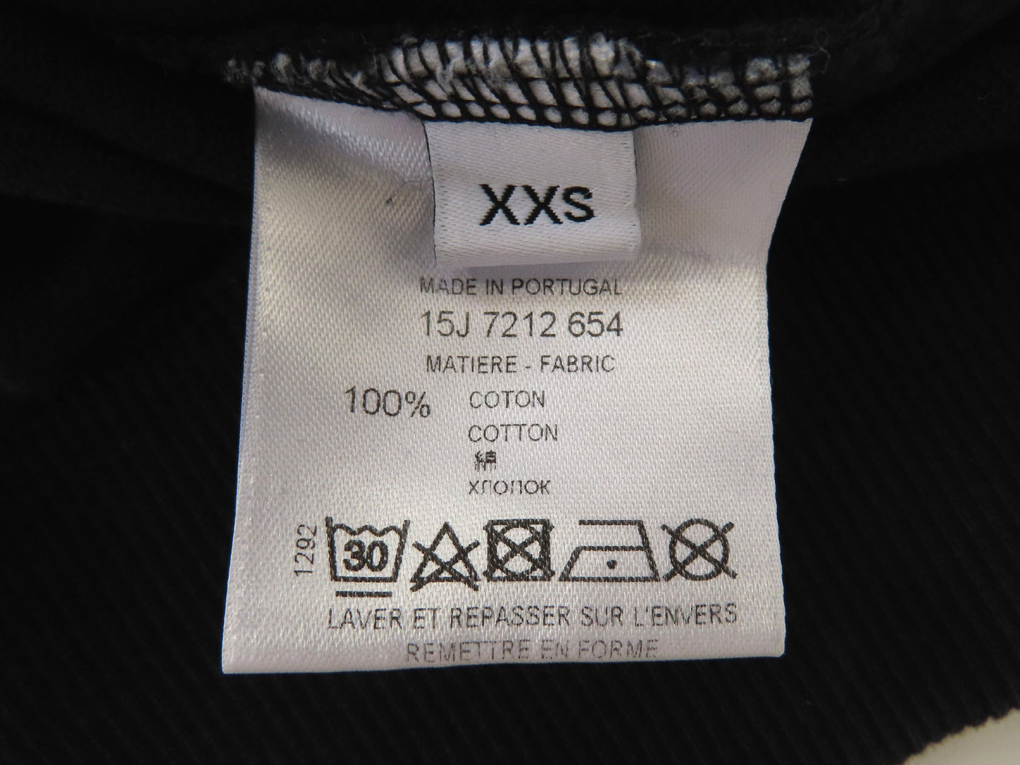 GIVENCHY Sweatshirt, 100% Cotton, Black/White, #XXS, Top