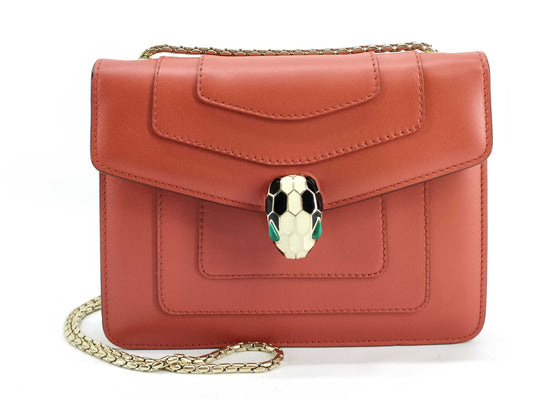BVLGARI Serpenti Forever Leather Chain Shoulder Bag