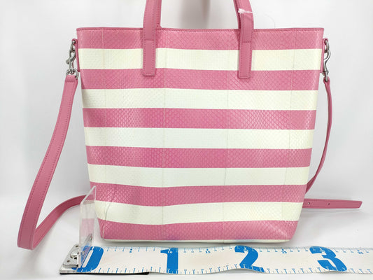 SAINT LAURENT Unused Python Tote Bag