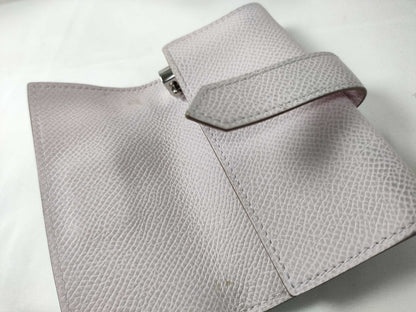 HERMES Bearn Key Case, Epsom Leather, Mauve Pale, Silver Hardware, U Stamp, Key Case/Key Holder