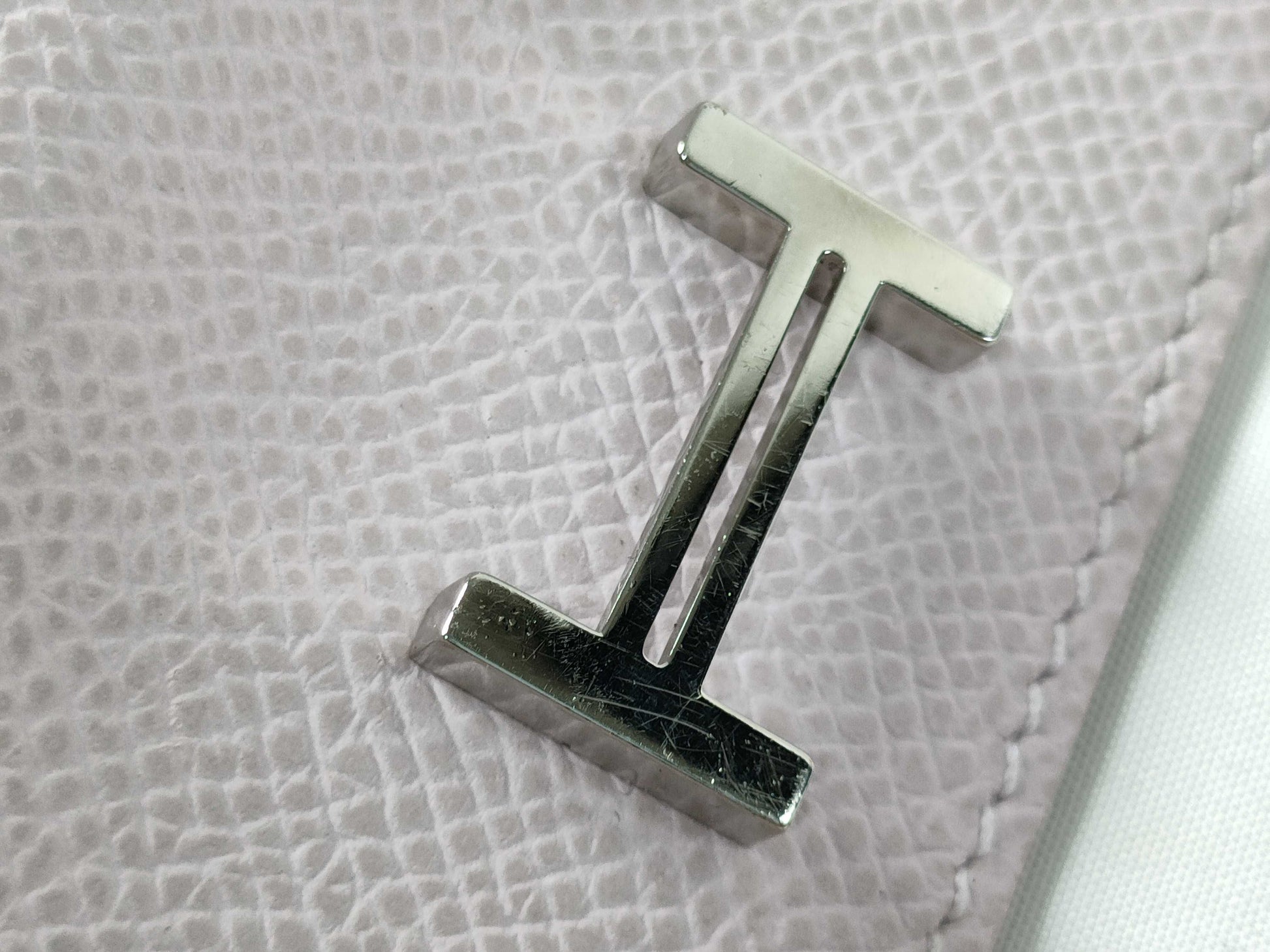 HERMES Bearn Key Case, Epsom Leather, Mauve Pale, Silver Hardware, U Stamp, Key Case/Key Holder