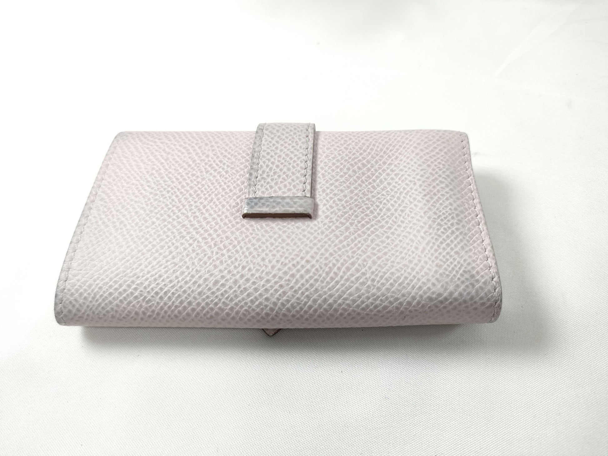 HERMES Bearn Key Case, Epsom Leather, Mauve Pale, Silver Hardware, U Stamp, Key Case/Key Holder