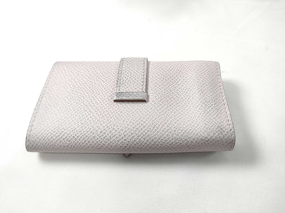HERMES Bearn Key Case, Epsom Leather, Mauve Pale, Silver Hardware, U Stamp, Key Case/Key Holder