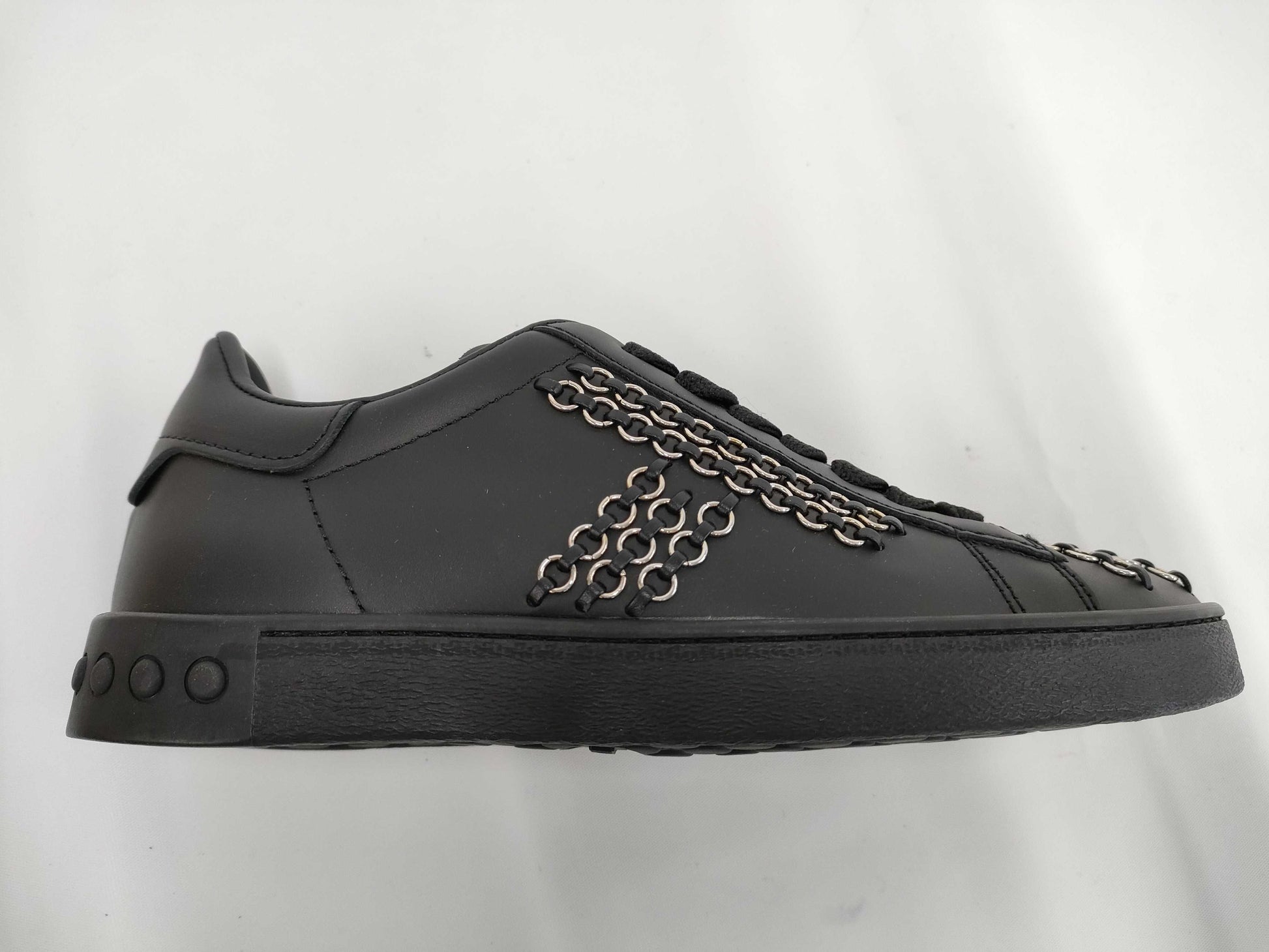 Tod's Sneakers, Leather, Black, Size 34.5, XXW12A0U92008V, B999