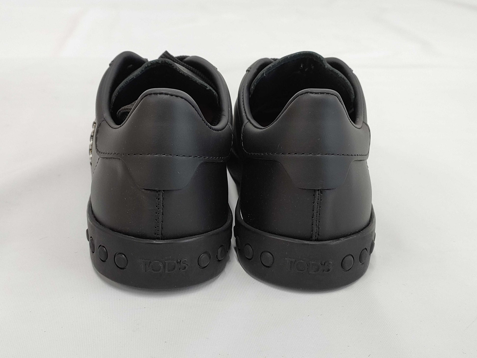 Tod's Sneakers, Leather, Black, Size 34.5, XXW12A0U92008V, B999