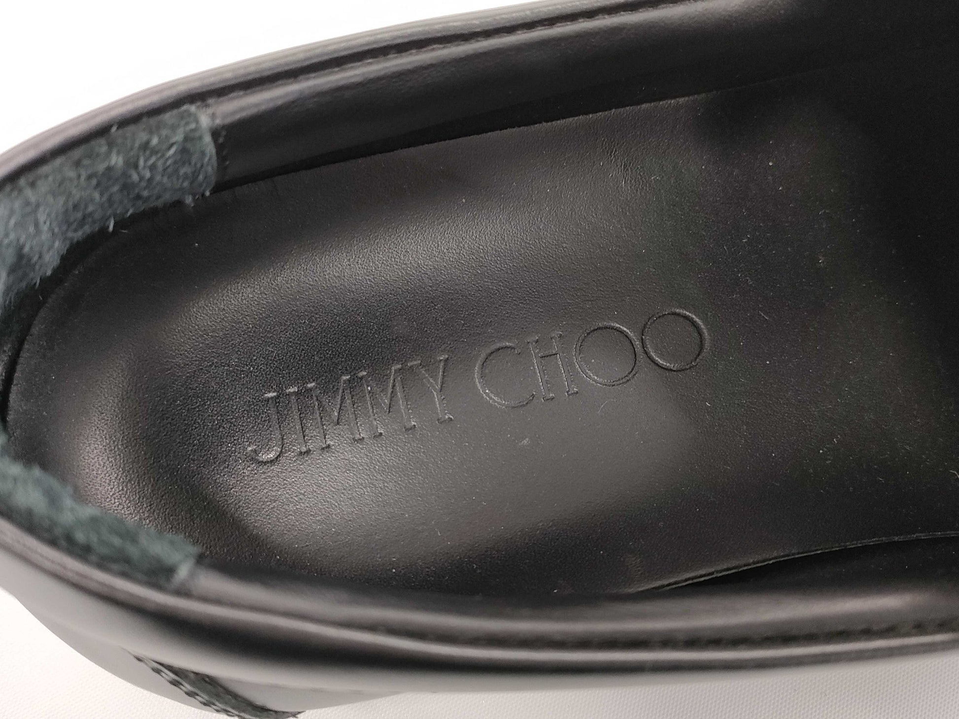 JIMMY CHOO Star Stud Slip-On Leather Sneakers, Black x Multi, #42