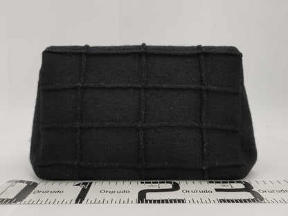 CHANEL Chocobar 2.55 Chain Shoulder Bag in Black Felt A37590 5838545 Shoulder Bag