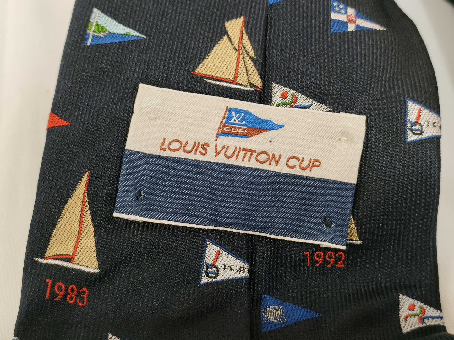 LOUIS VUITTON LV Cup Tie Silk Navy x Multi Other Accessories