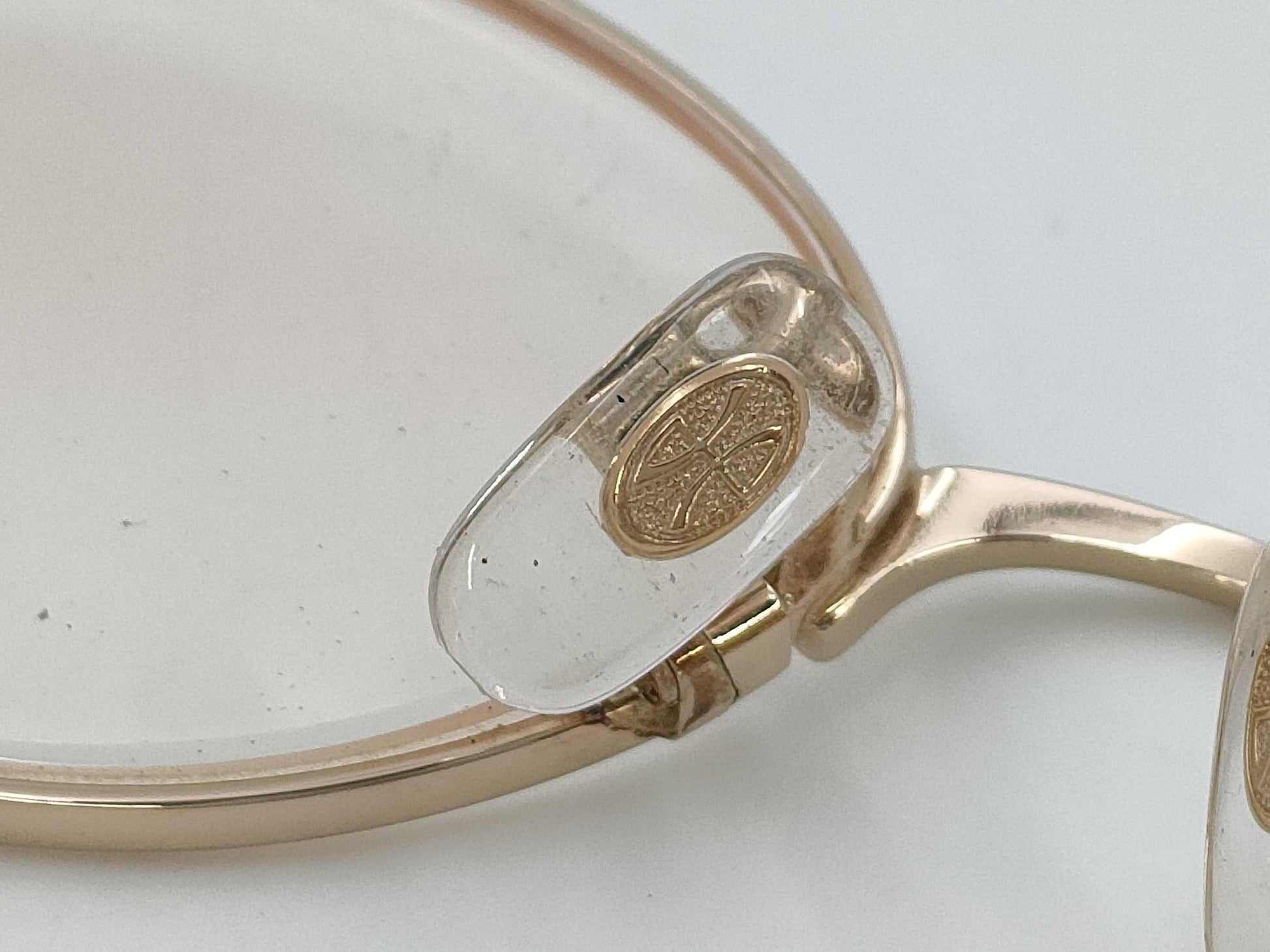 HOYA Glasses Metal x Plastic Ruby x Diamond Gold x Brown Sunglasses
