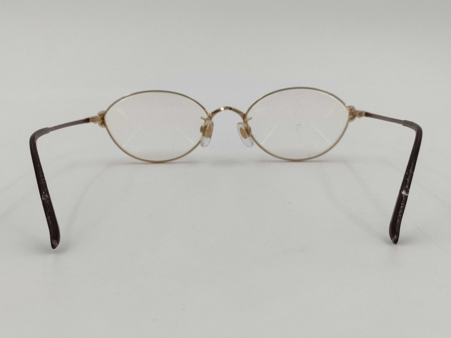 HOYA Glasses Metal x Plastic Ruby x Diamond Gold x Brown Sunglasses