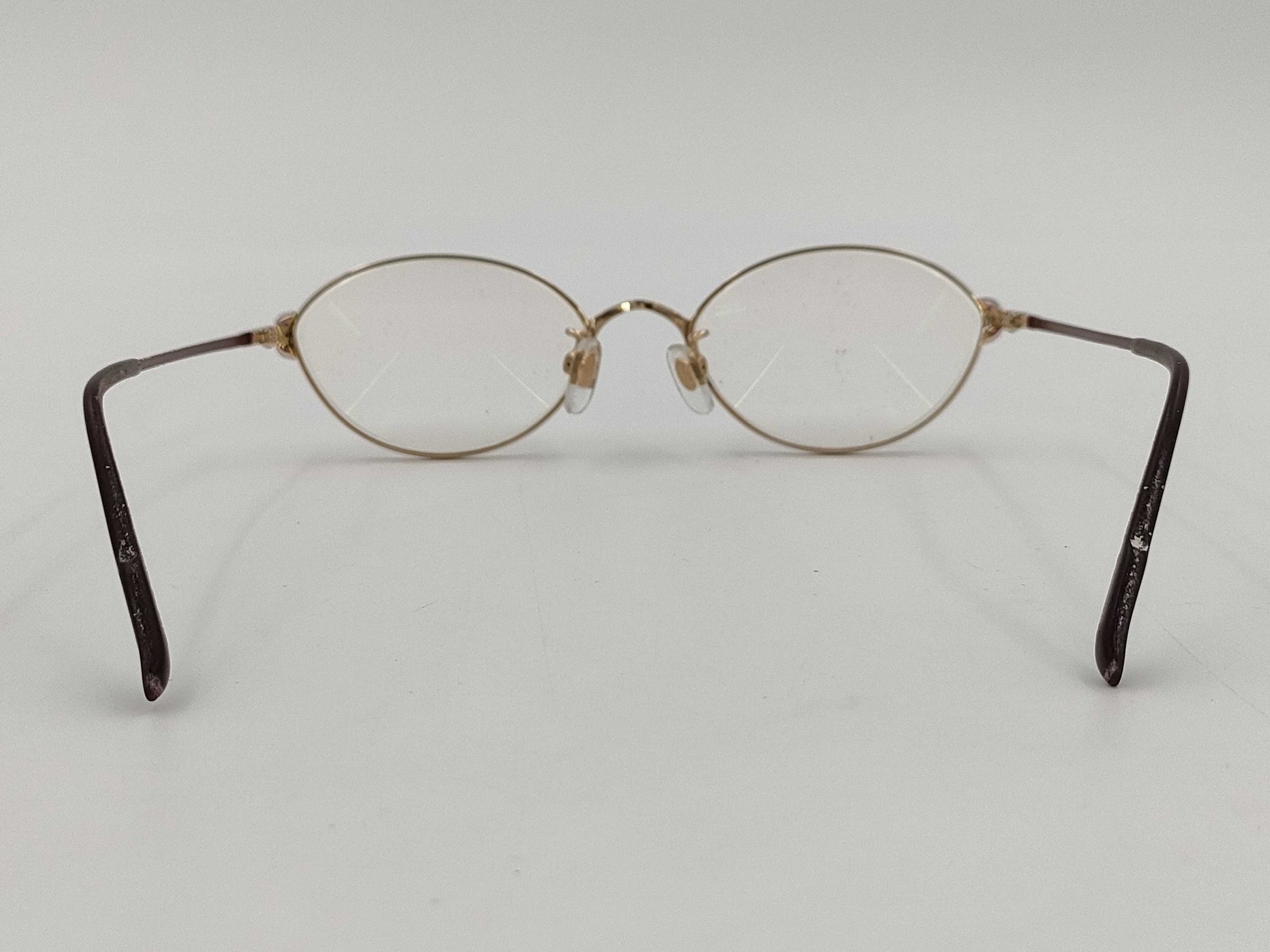 HOYA Glasses Metal x Plastic Ruby x Diamond Gold x Brown Sunglasses