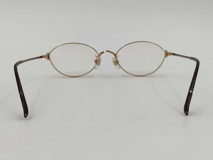 HOYA Glasses Metal x Plastic Ruby x Diamond Gold x Brown Sunglasses