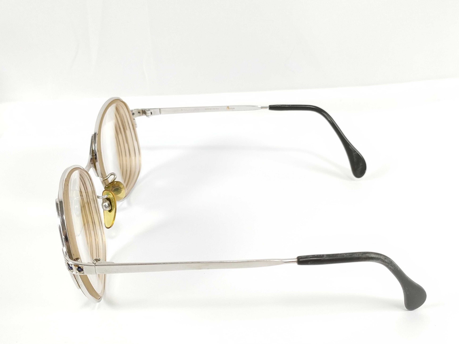 OPTURA Eyeglasses, Metal x Plastic, Silver x Black, Sunglasses