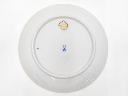 Meissen Porcelain Plate, White and Blue