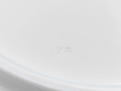 Meissen Porcelain Plate, White and Blue