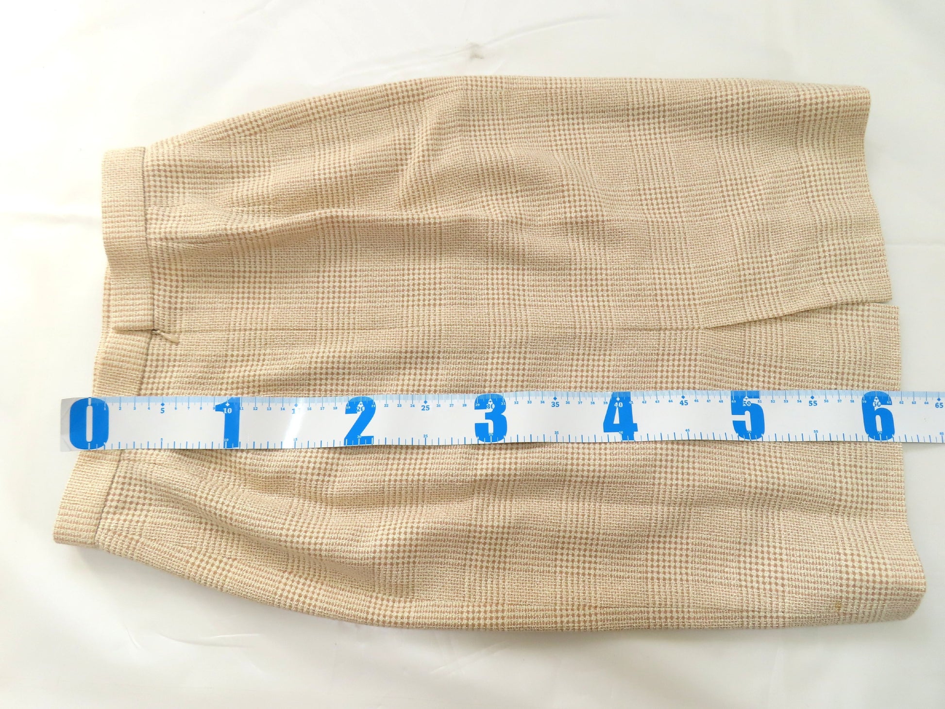 Burberrys Tweed Suit Set, Silk, Wool, and Nylon, Beige, #7, Other Apparel