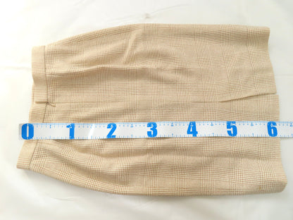 Burberrys Tweed Suit Set, Silk, Wool, and Nylon, Beige, #7, Other Apparel