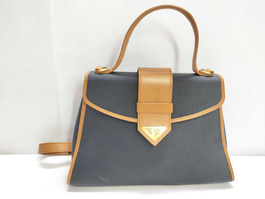 Yves Saint Laurent YSL Logo 2-Way Handbag, Two-Tone