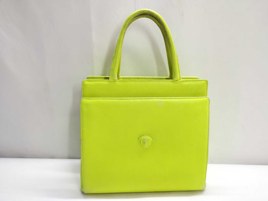 VERSACE Leather Medusa Logo Handbag