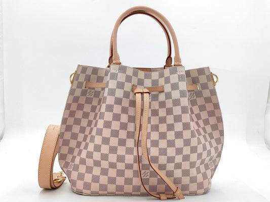 LOUIS VUITTON Damier Azur Girolata N41579 GI4137 Handbag
