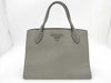 PRADA Saffiano Cuir Gray 1BA155 Handbag Tote Bag