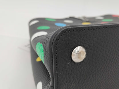 LOUIS VUITTON Yayoi Kusama Taurillon Capucines MM Handbag M21663 IC Handbag