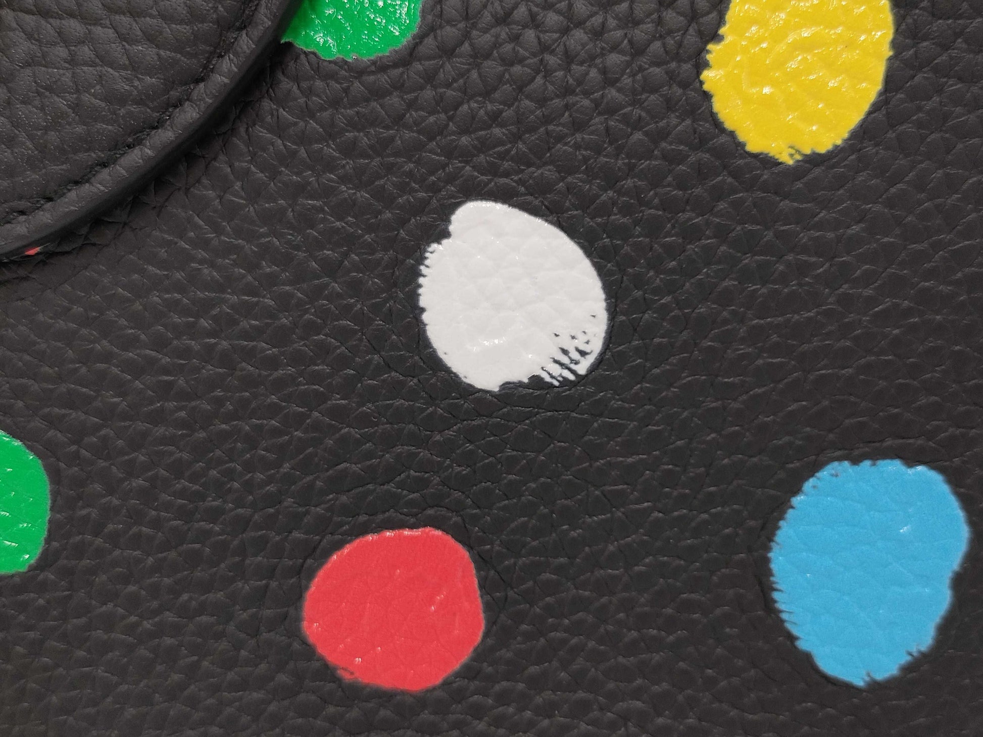 LOUIS VUITTON Yayoi Kusama Taurillon Capucines MM Handbag M21663 IC Handbag