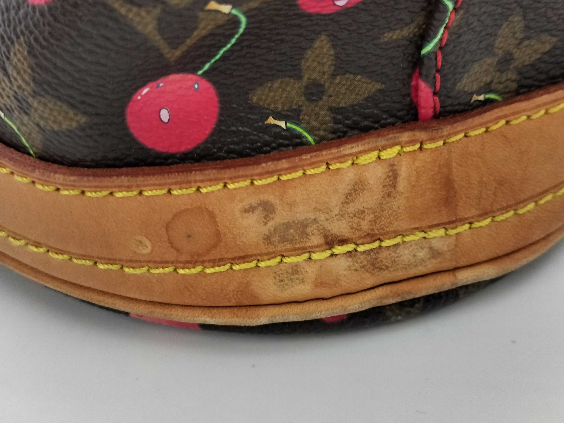 LOUIS VUITTON Cherry Bucket by Takashi Murakami, PM Monogram Cherry, M95012 FL0025 Tote Bag