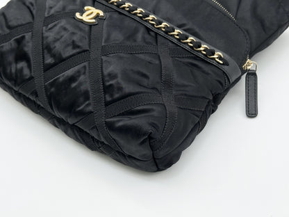 CHANEL Nylon Chain Black 31 Series Sticker with Card Included W26.5cm Shoulder Bag