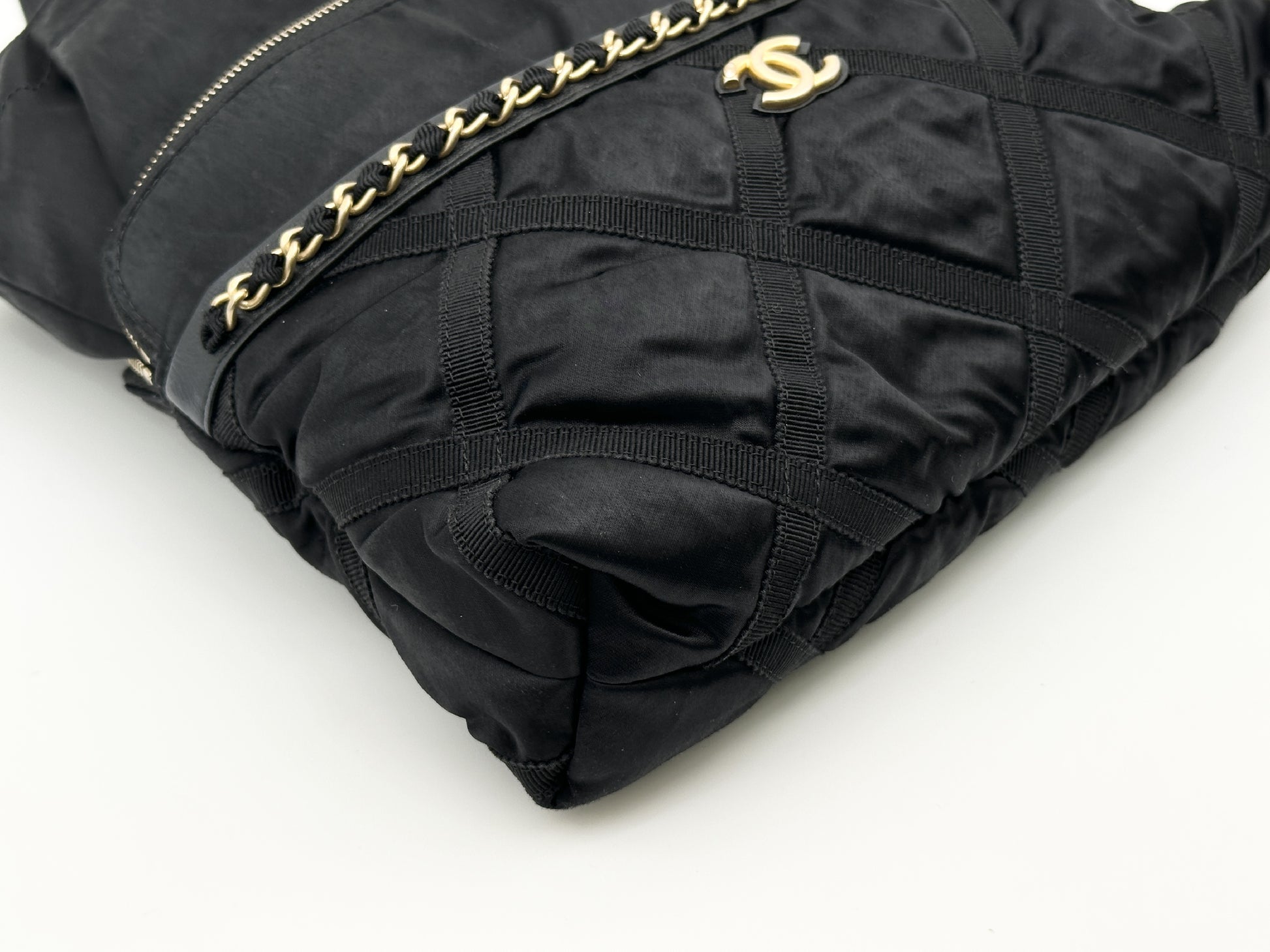 CHANEL Nylon Chain Black 31 Series Sticker with Card Included W26.5cm Shoulder Bag
