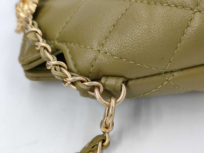 CHANEL Chain One Shoulder Bag x Khaki x Gold Hardware x KlC30U0A Shoulder Bag
